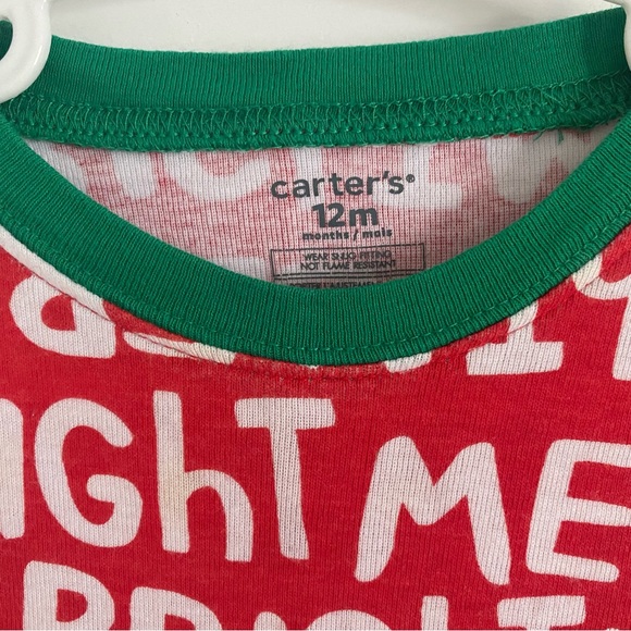 🟧$5 ADD-ON🟧 12M • MATCHING PAJAMAS • CARTER’S Holiday Jammies Christmas PJ - Picture 2 of 3